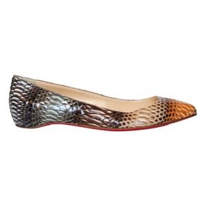 Christian Louboutin Watersnake Pigalle Flats